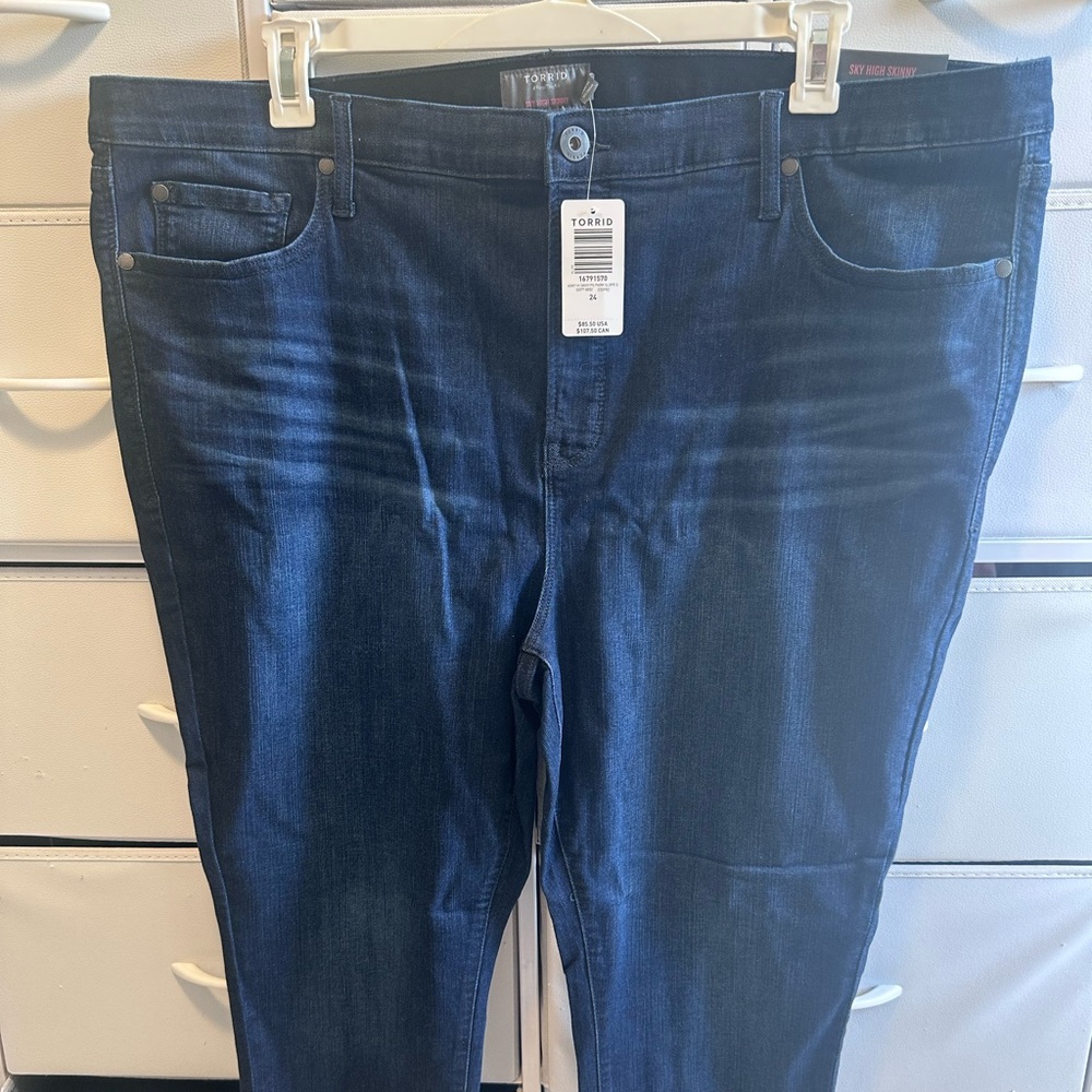 Torrid Sky High Skinny Dark Wash Jeans